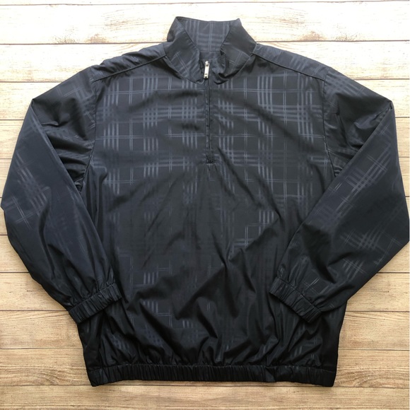 Men’s Navy Plaid PGA Tour Windbreaker | Size XL - Picture 6 of 6